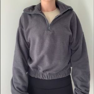 Urban Outfitters fuzzy quarter zip